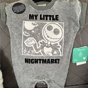 Disney Gray 'My Little Nightmare' Bodysuit